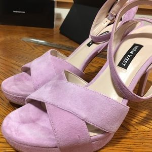 Nine West Quisha Purple Suede 3.94”
